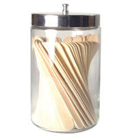 Jar - Glass Sundry w/Lid 7-1/2 X 4" Wax Accessories