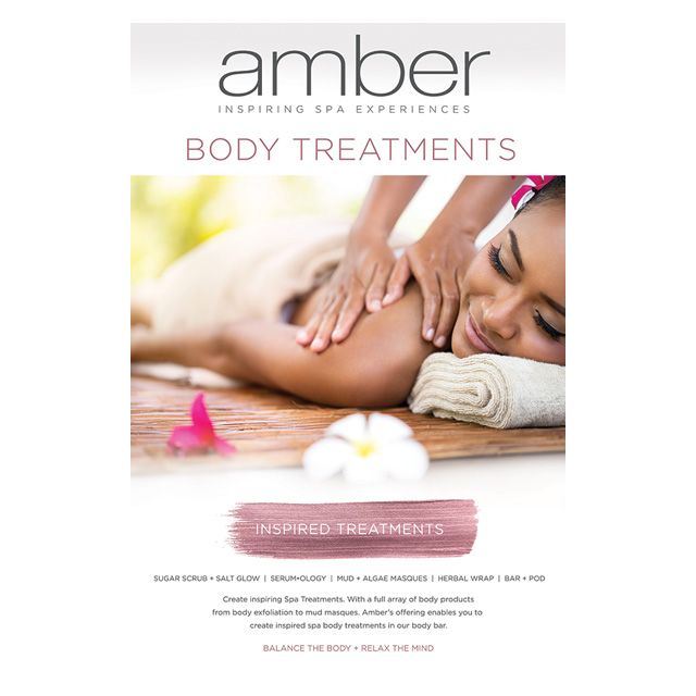 Amber Body Treatment Poster Marketing Materials