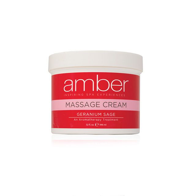 Massage Cream 32 oz. Geranium Sage Aromatherapy