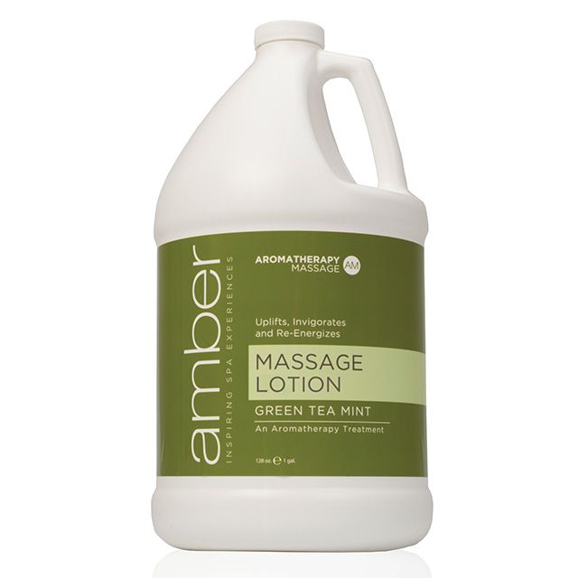 Massage Lotion 128 oz. Green Tea Mint Aromatherapy