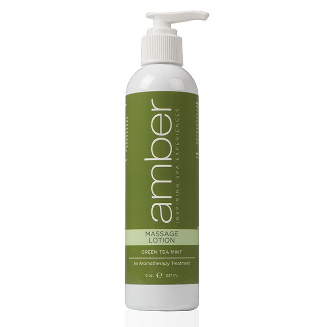 Massage Lotion 8 oz. Green Tea Mint Aromatherapy