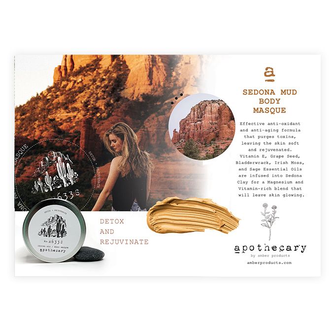 Sedona Body Mud Masque Shelf Talker
