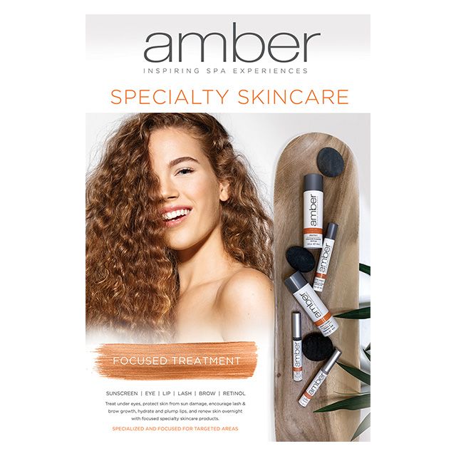 Amber Skincare Specialty Collection Poster Marketing Materials