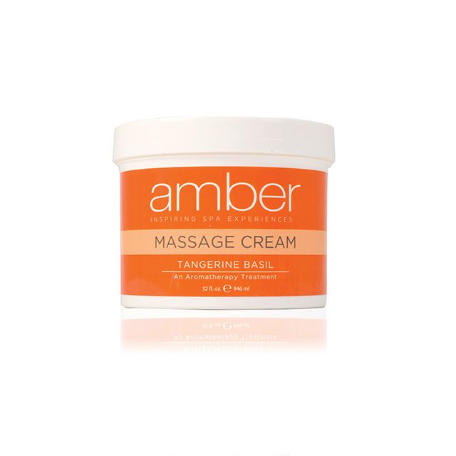 Massage Cream 32 oz. Tangerine Basil Aromatherapy