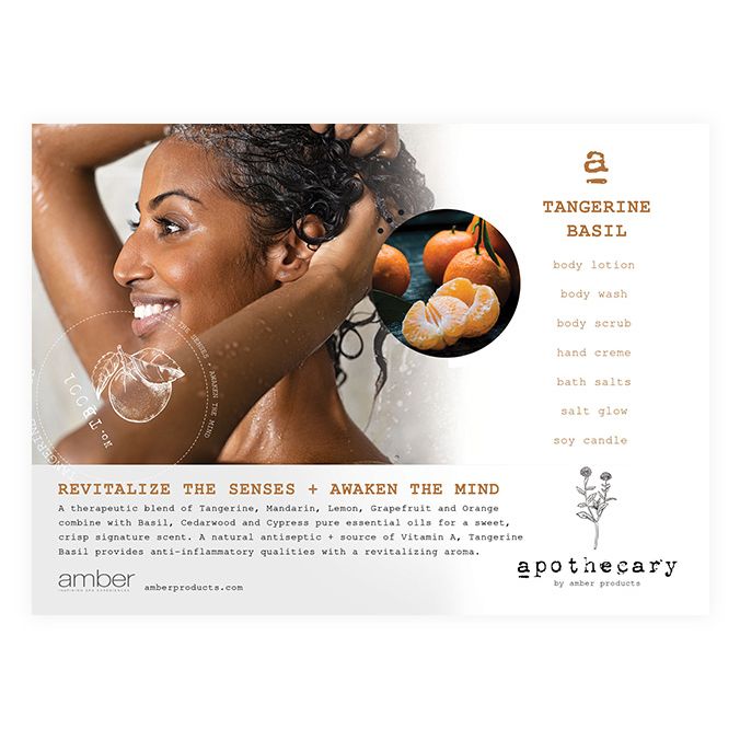 Tangerine Basil Shelf Talker