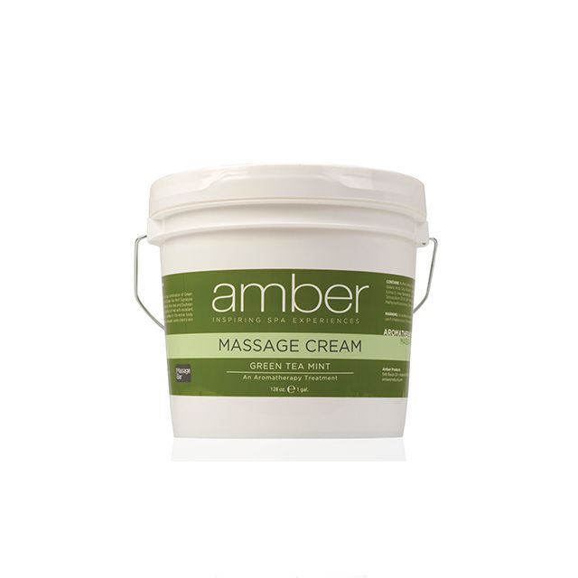 Massage Cream 128 oz. Green Tea Mint Aromatherapy