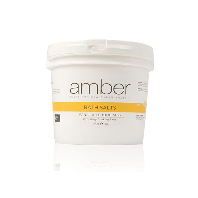 Vanilla Lemongrass Bath Salts Body Exfoliation