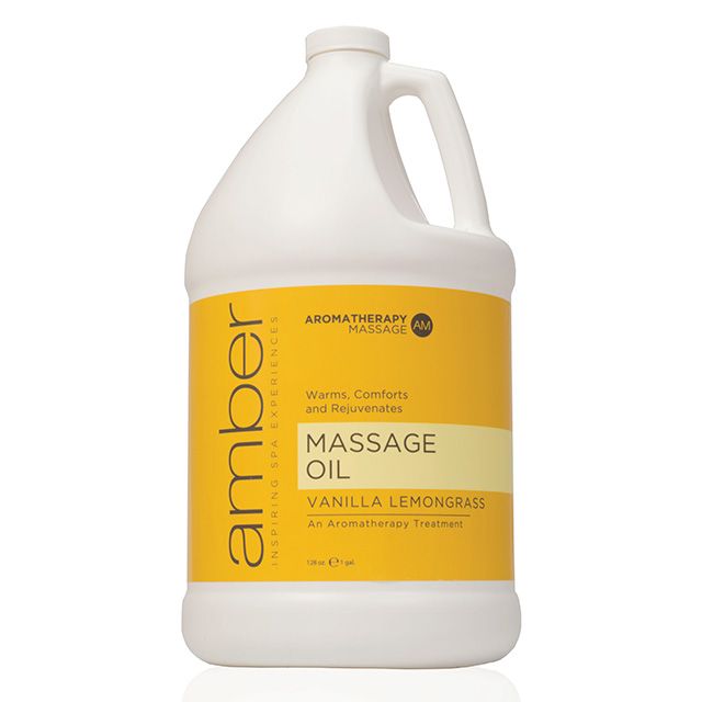 Massage Oil 128 oz. Vanilla Lemongrass Aromatherapy