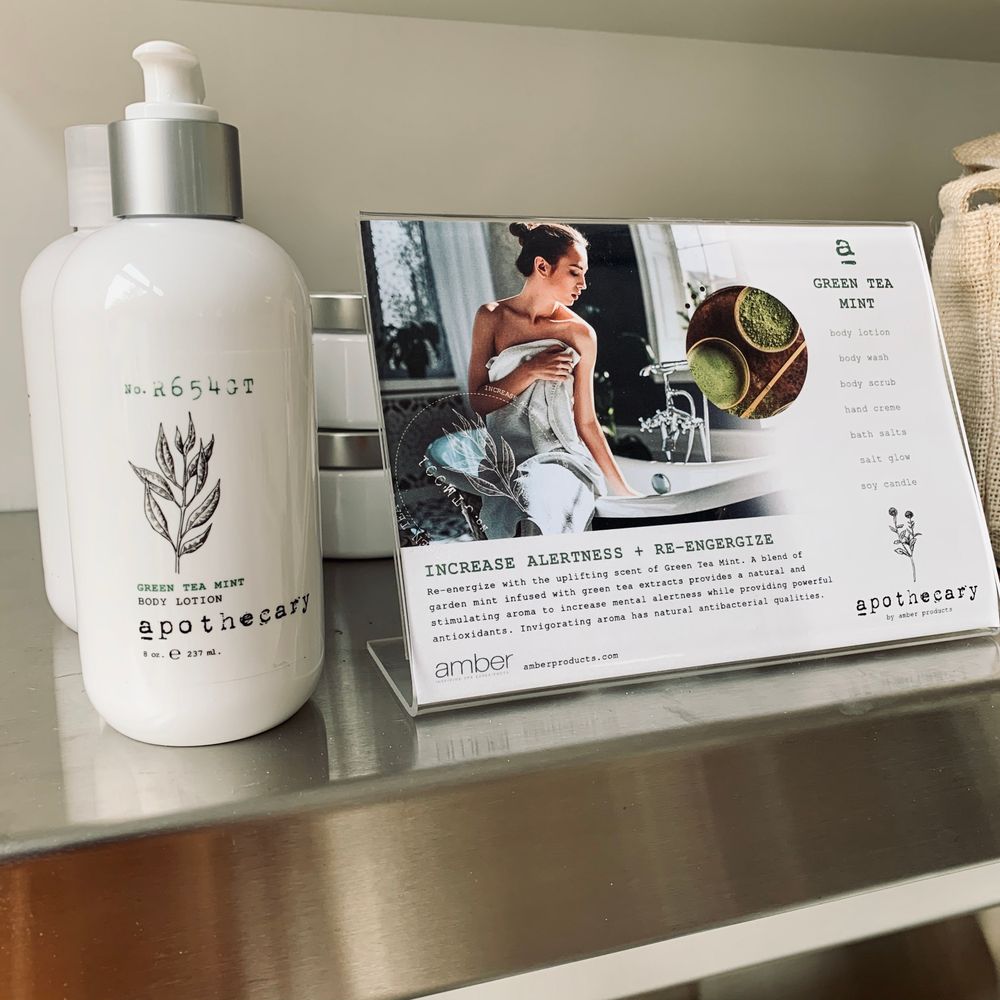 Green Tea Mint Shelf Talker