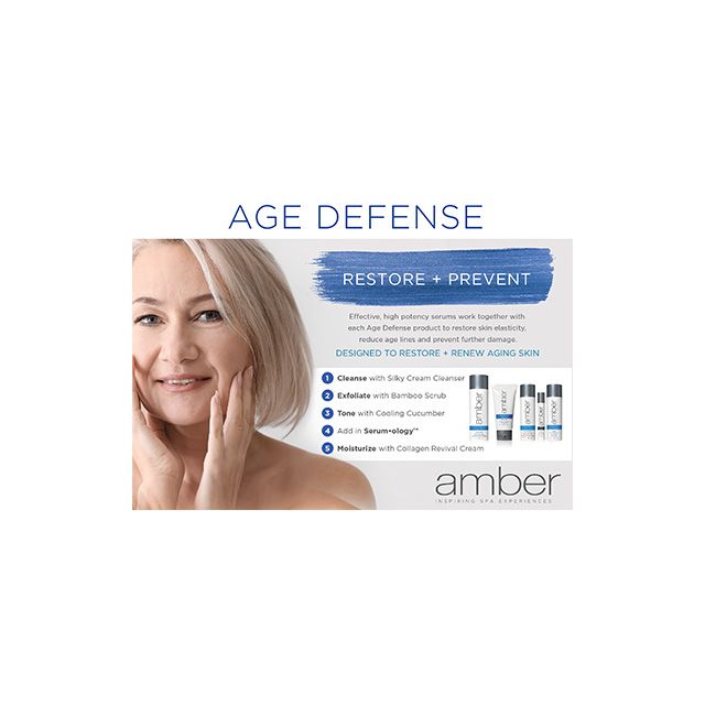 Amber Age Defense Collection Shelf Talker Marketing Materials