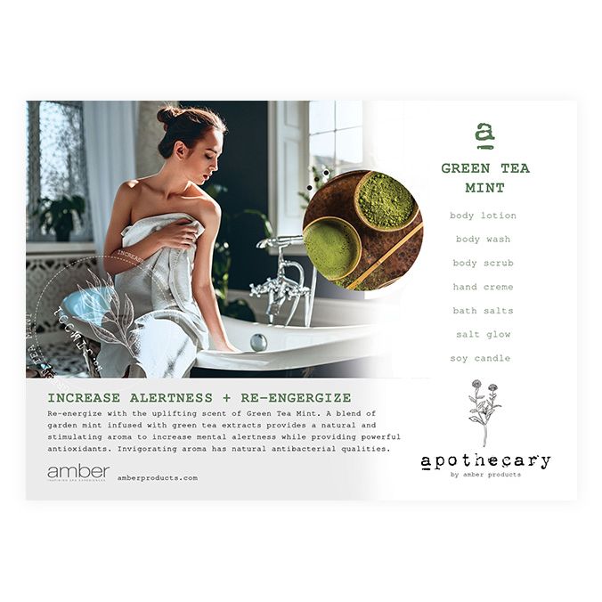 Green Tea Mint Shelf Talker