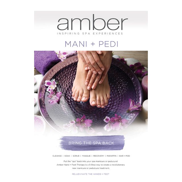 Amber Mani + Pedi Poster Marketing Materials