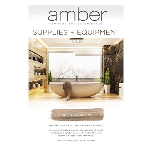 Amber Spa Supplies Poster Marketing Materials