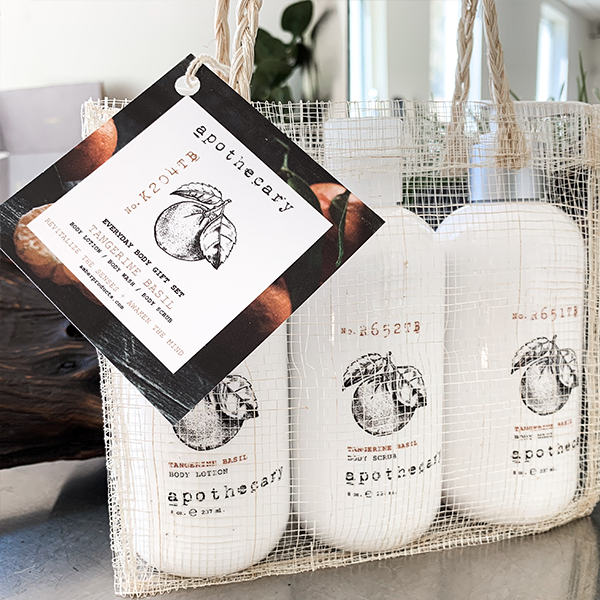 Everyday Body Gift Set Tangerine Basil Gift Bags