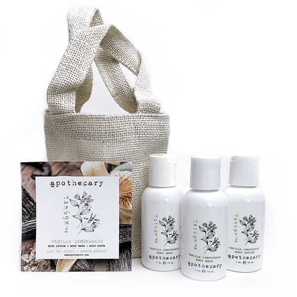 Amber Apothecary Travel Set - Vanilla Lemongrass