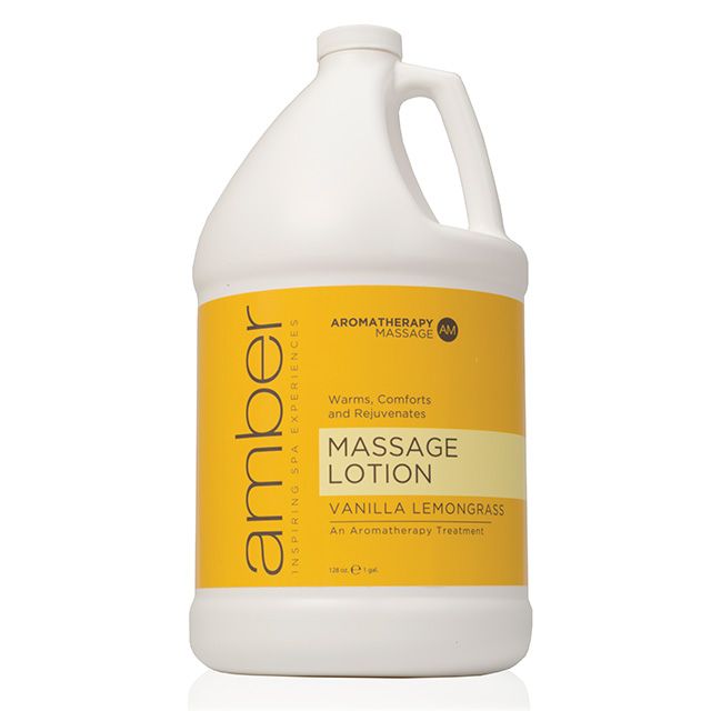 Massage Lotion 128 oz. Vanilla Lemongrass Aromatherapy