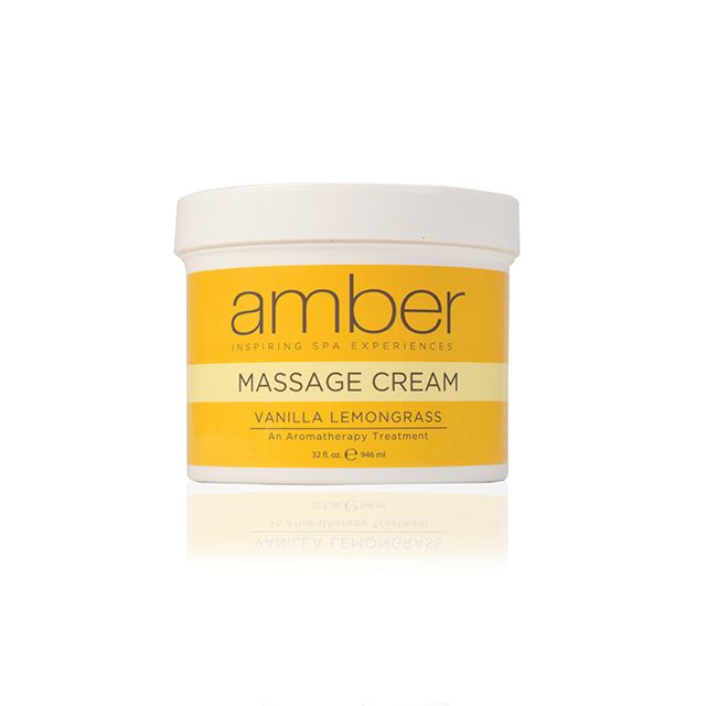 Massage Cream 32 oz. Vanilla Lemongrass Aromatherapy