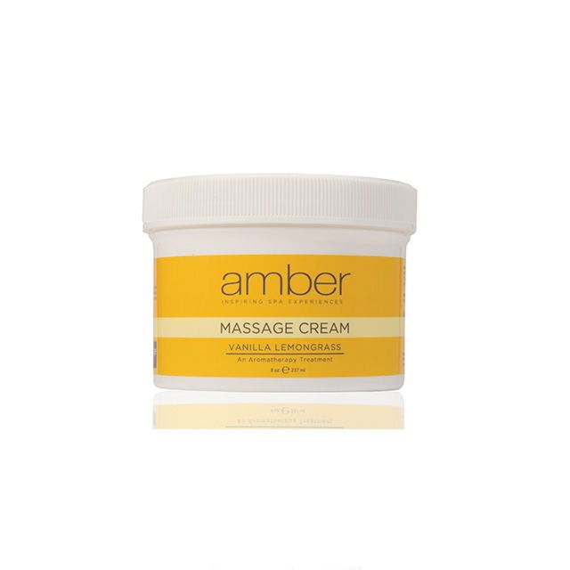 Massage Cream 8 oz. Vanilla Lemongrass Aromatherapy