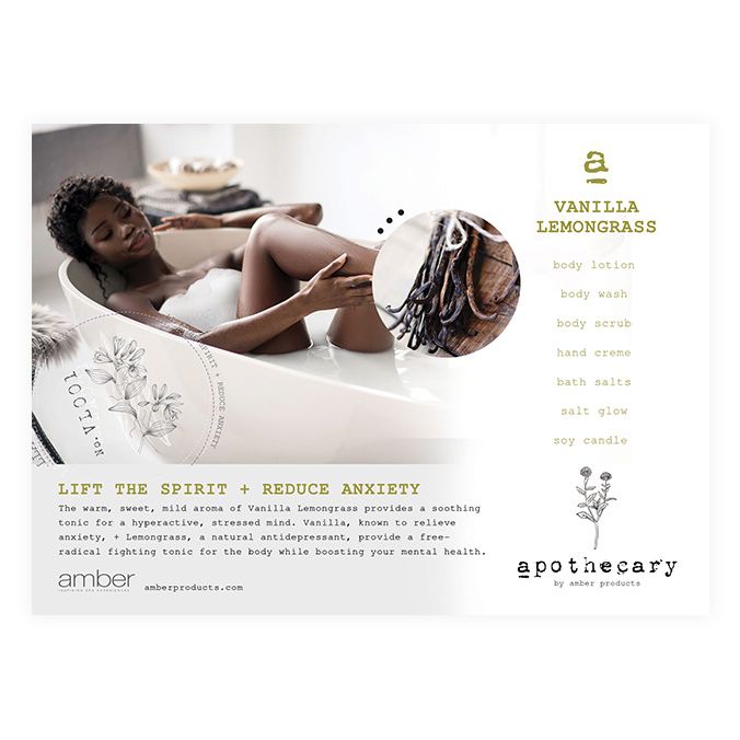 Vanilla Lemongrass Shelf Talker